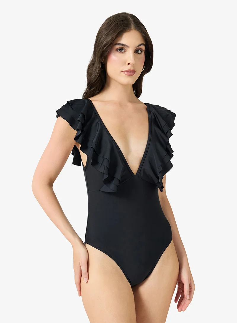 ايلا Plunge Neck Swimsuit