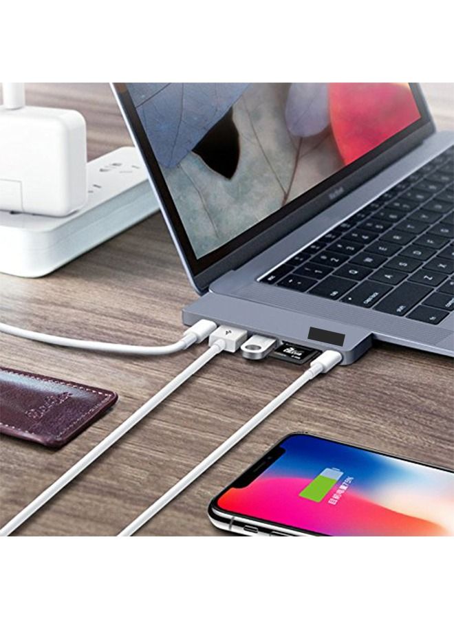 موزع يو إس بي تايب C محول 7 في 1 متوافق مع اجهزة الماك - Image 2