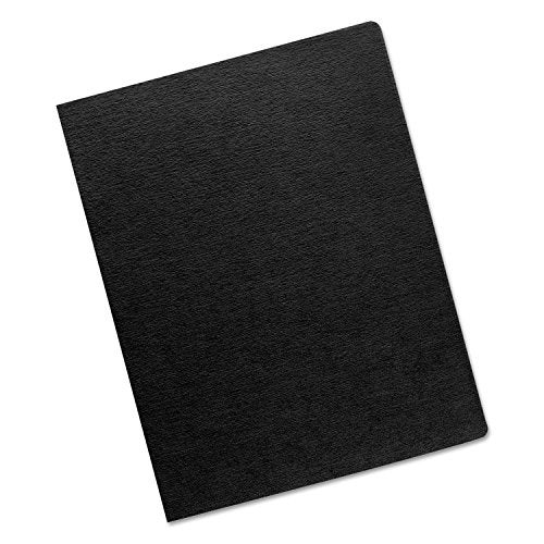 Fellowes Linen Texture Presentation Covers, 8 3/4 Inch X 11 1/4 Inch, 200 Per Pack, Black (52115) - Image 1