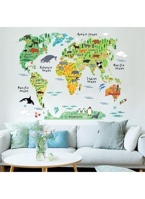 Kt Decoration Children's Room Decoration World Map Atlas with Animals - pzsku/Z4923354C7B90BADC3B89Z/45/_/1725793622/61a7bb6b-4f1a-4c66-9c96-2830fd31b1cd