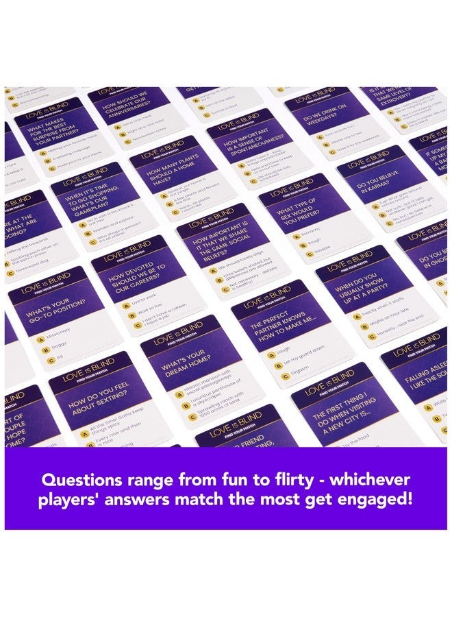 سبين ماستر جيمز Spin Master Games, Love is Blind - Find Your Match, استنادا إلى سلسلة Netflix الناجحة, ألعاب الحفلات لمنح الأصدقاء, ساعة سعيدة, حفلة توديع العزوبية, نشاط الزوجين للبالغين, 2-6 لاعبين للأعمار من 18 عاما فما فوق - Image 5
