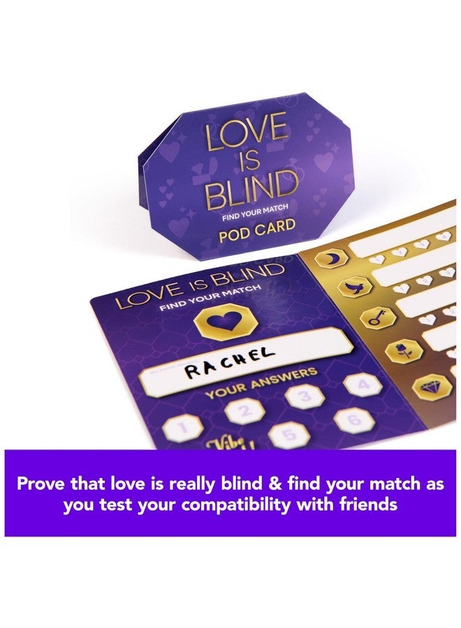 سبين ماستر جيمز Spin Master Games, Love is Blind - Find Your Match, استنادا إلى سلسلة Netflix الناجحة, ألعاب الحفلات لمنح الأصدقاء, ساعة سعيدة, حفلة توديع العزوبية, نشاط الزوجين للبالغين, 2-6 لاعبين للأعمار من 18 عاما فما فوق - Image 3