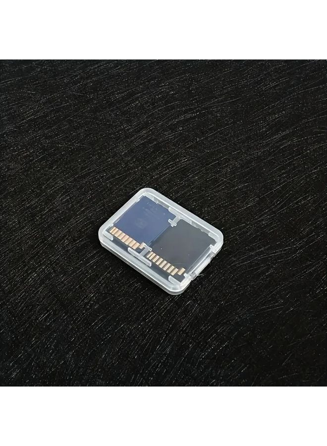 1pc Transparent Plastic SD Card Storage Box Holder With Lid For Camera - Image 5