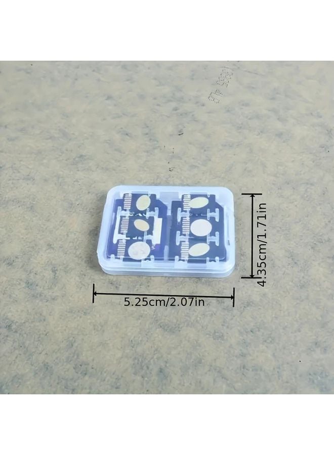 1pc Transparent Plastic SD Card Storage Box Holder With Lid For Camera - Image 3