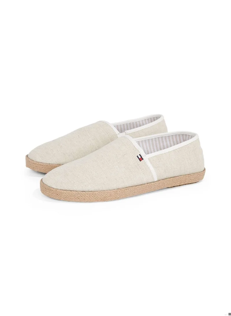 TOMMY HILFIGER Men's Linen Chambray Espadrilles - Linen, White