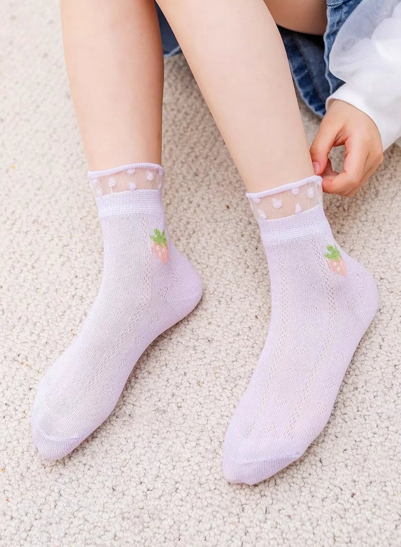 5pairs Baby Fruit Print Socks - Image 4