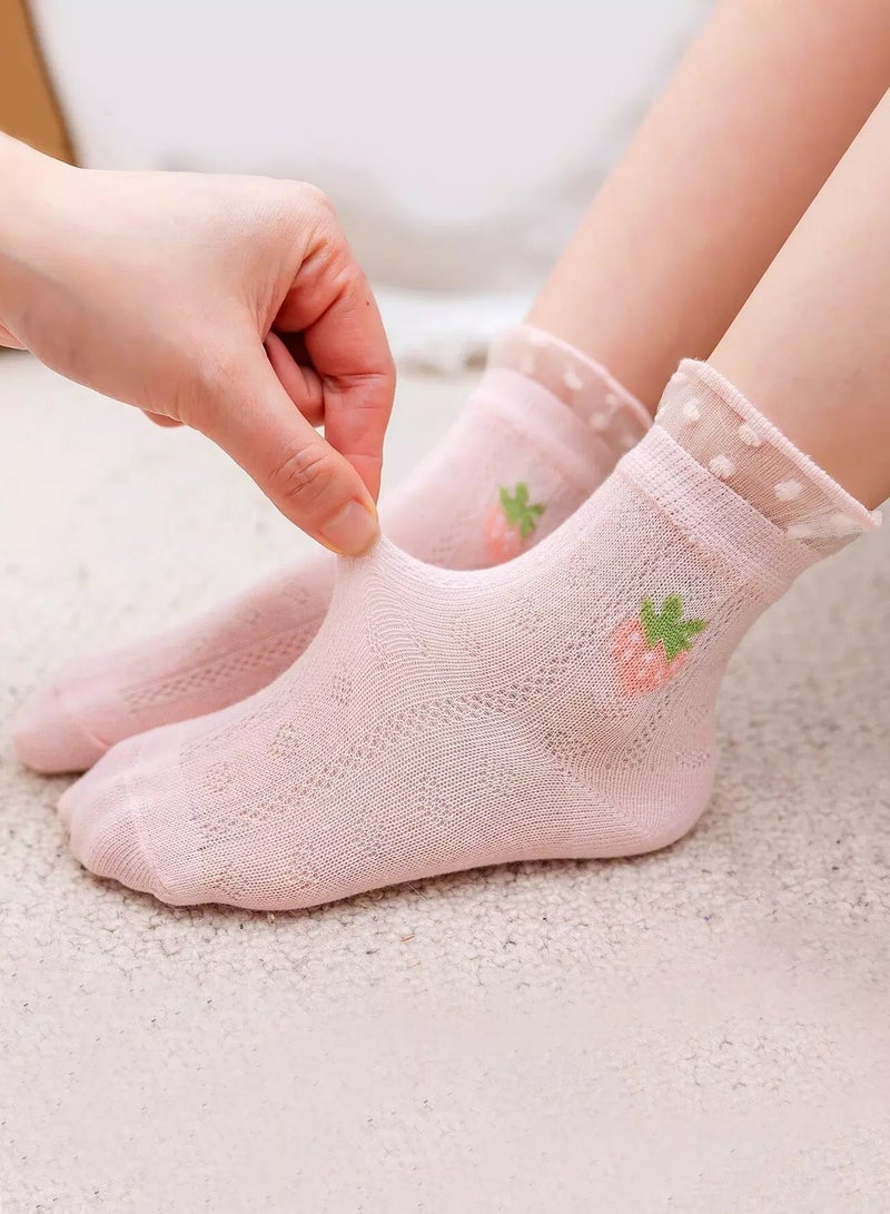 5pairs Baby Fruit Print Socks - Image 3