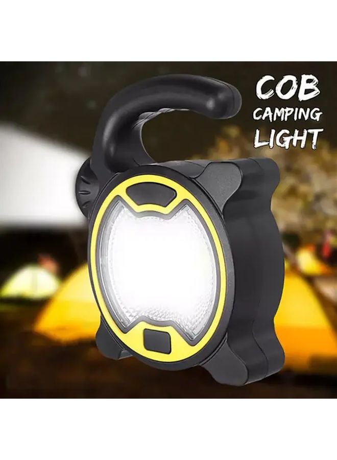 Yellow Portable LED Work Light Battery Powered Mini Lantern Touch Control Matte Metal Finish - Image 5