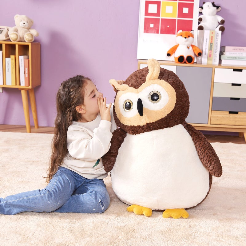 IKASA Giant Owl Stuffed Animal Plush Toy, 23 Inches Large Huge Plushie Toys for Kids Girls Boys Girlfriend Children - Image 3