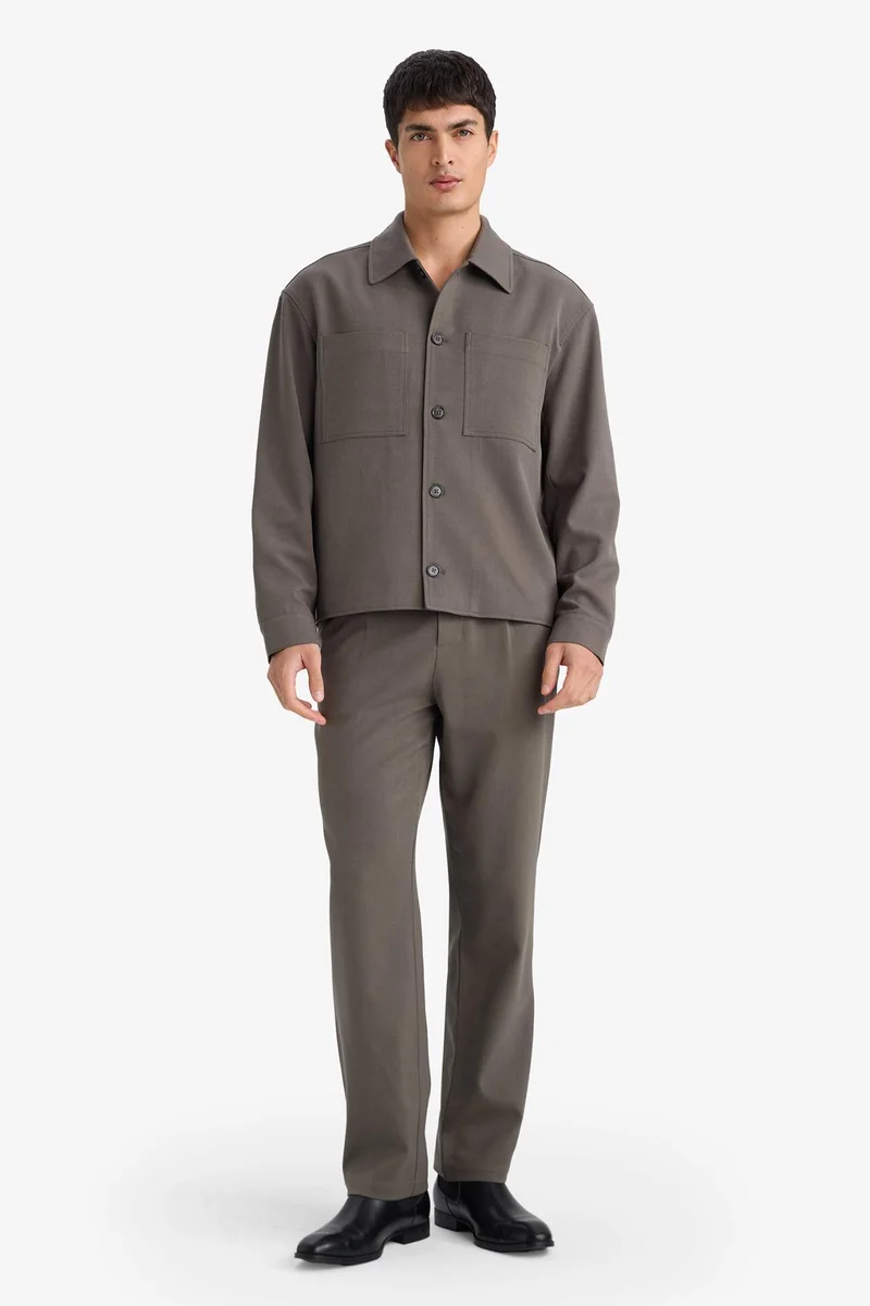 ديفاكتو Straight Fit Trousers