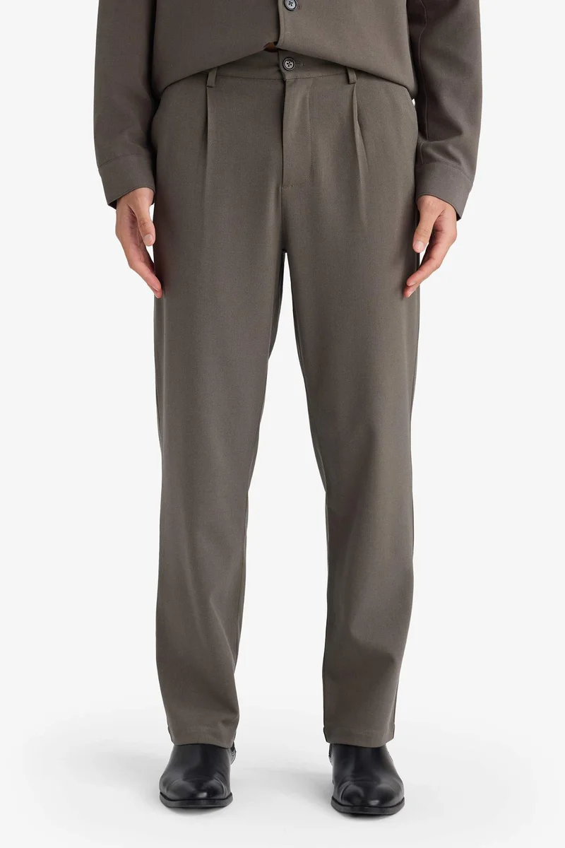 Defacto  Straight Fit Trousers for Men | Best Price UAE