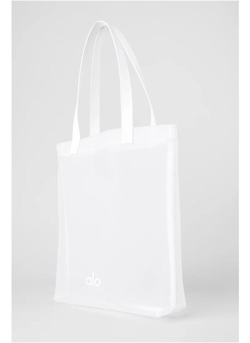 alo Yoga Sheer Era Tote Bag White  - Image 2