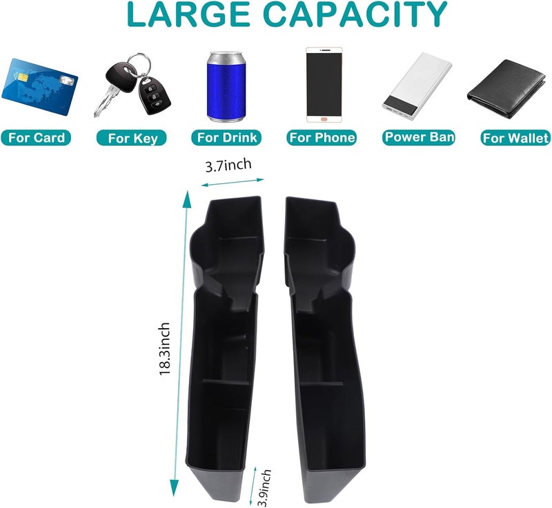 Hudiriy Front and Rear Row Door Side Storage Box for BMW X1 iX1 and 2024 BMW X2 iX2 - Armrest Phone Container Organizer - Image 5