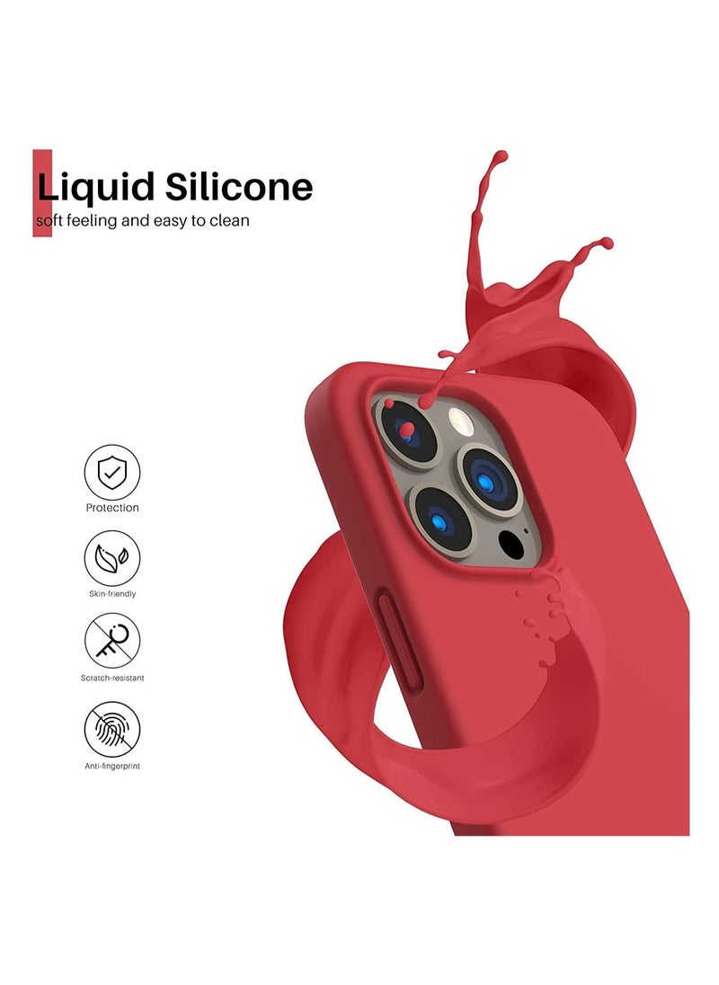 Raxoom Silicone Protective Case Compatible with iPhone 14 Pro Soft Liquid Gel Rubber Cover Shockproof Bumper Anti-Scratch Anti-Fingerprint Anti-Drop Slim Cover for iPhone (for iPhone 14 Pro ) - Image 2