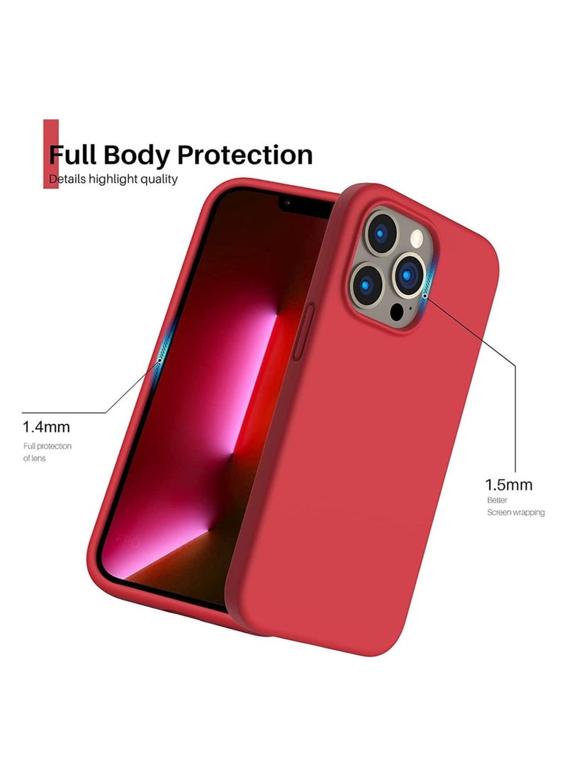 Raxoom Silicone Protective Case Compatible with iPhone 14 Pro Soft Liquid Gel Rubber Cover Shockproof Bumper Anti-Scratch Anti-Fingerprint Anti-Drop Slim Cover for iPhone (for iPhone 14 Pro ) - Image 3