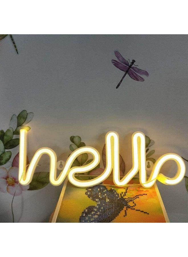 NIBEMINENT Neon Signs Light Yellow  - Image 1