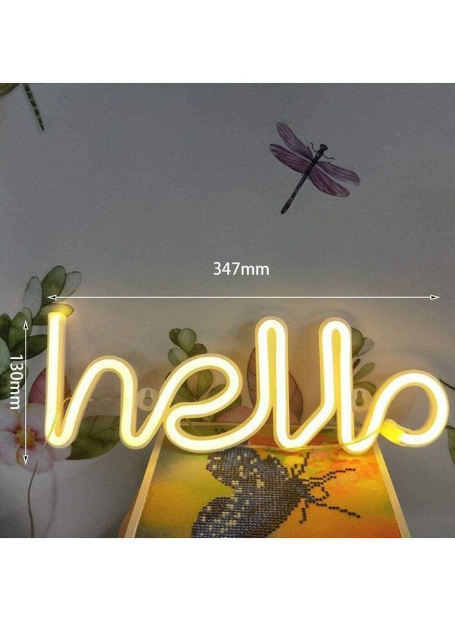 NIBEMINENT Neon Signs Light Yellow  - Image 2