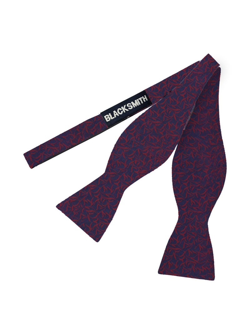 Blacksmith Black Self Tie Bowtie for Men - Image 1