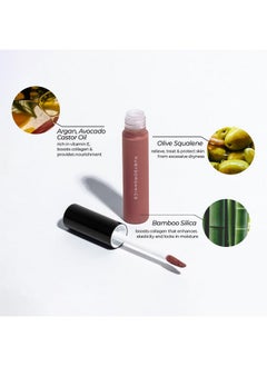 Ruby's Organics Liquid Lipstick, Smooth Cream Texture- Weightless, Highly Pigmented, Soft Velvet Finish, Long Lasting Rich Color, Non-Drying, All Skin Types, Silicon And Paraben Free - Praline, 6.5Ml  - Image 5