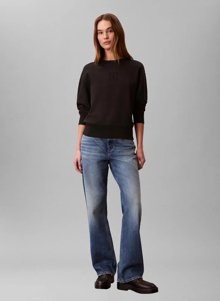 CALVIN KLEIN  Mesh Detail Long Sleeve Maxi Dress for Women | Best Price UAE