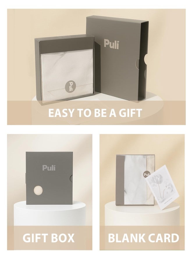 بولي وشاح بولي صوف 100% للنساء، وشاح شتوي فاخر ودافئ، يأتي مع علبة هدايا، لون أسود - Image 3