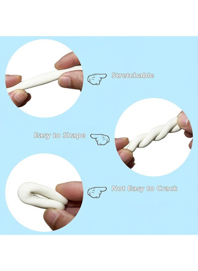 ReArt Non-Drying Oil-Based Plasticine Modeling Clay, 2.6 Pounds, White, Non-Toxic, Professional Sculpting Clay for Modeling, Sculpting, Stop Motion Animation - Image 3