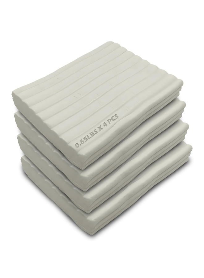 ReArt Non-Drying Oil-Based Plasticine Modeling Clay, 2.6 Pounds, White, Non-Toxic, Professional Sculpting Clay for Modeling, Sculpting, Stop Motion Animation - Image 1