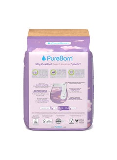 PureBorn Natural Bio-Based Baby Night Training Pyjama Pants Size 5 Cloud Print 20 Pants  - Image 4