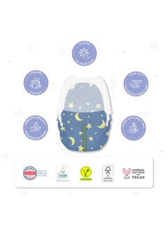 PureBorn Natural Bio-Based Baby Night Training Pyjama Pants Size 5 Cloud Print 20 Pants  - Image 5
