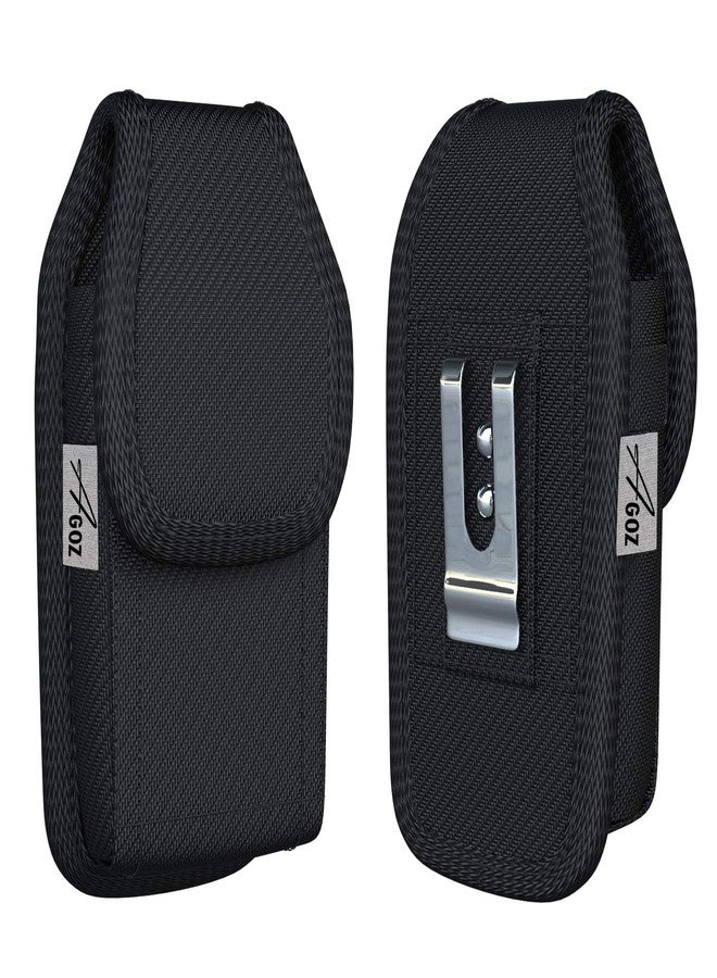 Agoz Cell Phone Case for Motorola One 5G Ace, Moto G 5G, Moto G Pure,Moto G Play, Edge 2022,Edge+, Moto G Stylus 5G 2022,Moto G Power 2022, Pouch Holster Metal Clip Belt Loop(Fits w/Protective Cover) - Image 1