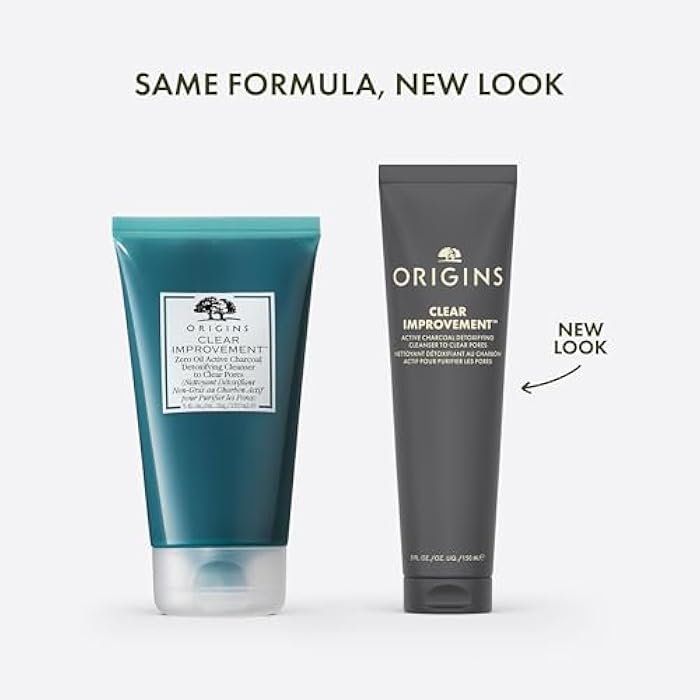 Origins Clear Improvement Detoxifying Cleanser to Clear Pores | Visibly Minimizes Pores | With Bamboo Charcoal & Salicylic Acid, 5 Fl Oz - Image 2