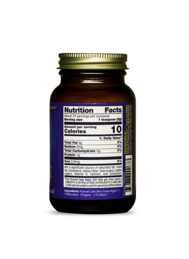 HEALTHFORCE SUPERFOODS - Elixir Of The Lake Powder 50 Grams Klamath Lake Blue Green Algae Supplement Supports Endorphin Production & Mood Organic Vegan Gluten Free 25 Servings - Image 1