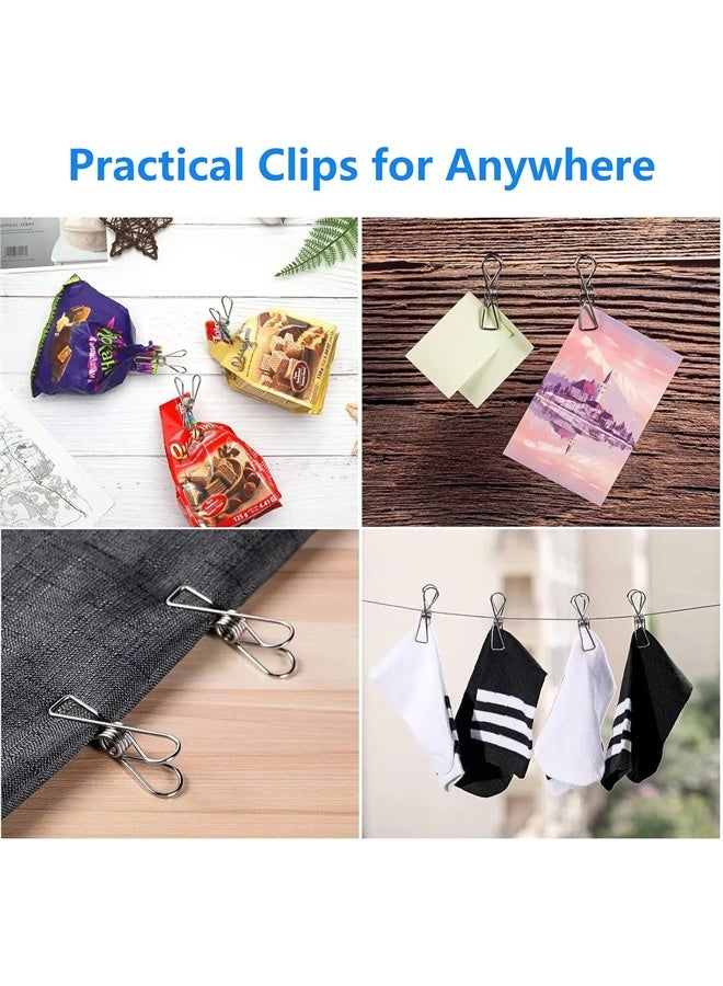 HOMESTAR 20 Pieces Stainless Steel Windproof Laundry Hanging Wire Clips for Home, Blanket, Towel, Clothes - Image 3