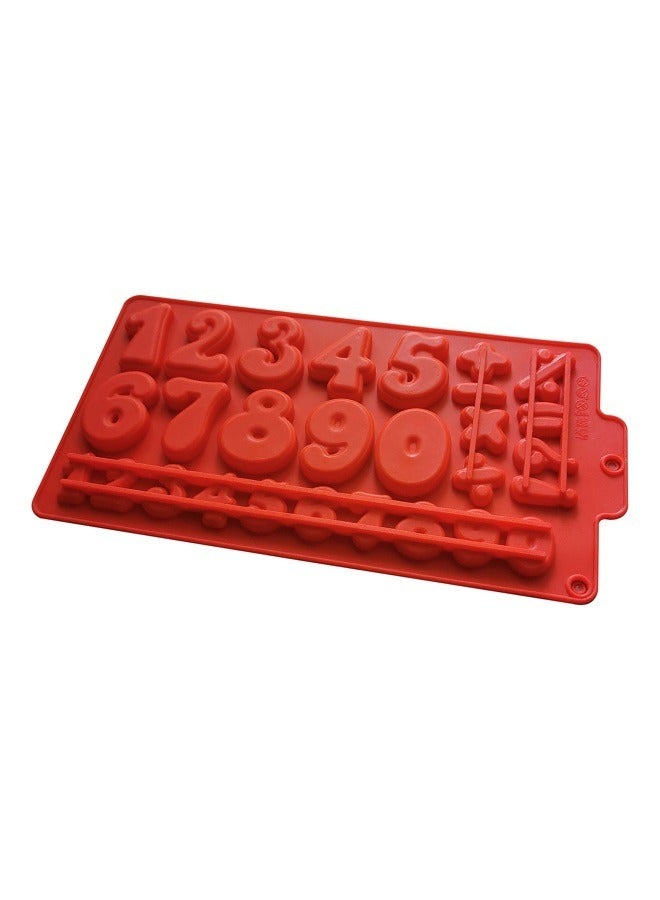 asmat Multipurpose Numbers Chocolate Candy Cookie Fondant Silicone Mold – Large 33 x 16 cm Non-Stick, Food-Grade, Heat-Resistant Baking Tray for Cakes, Desserts, Jelly, and Ice Cubes – Perfect for DIY Baking and Crafting Projects - Image 3