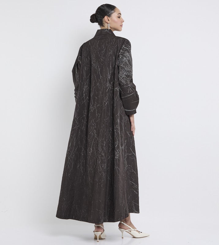 ROZA Stylish Self Design Abaya - Image 4