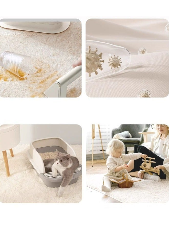 إن كي أكس سجادة أرضية قابلة للطي وقابلة للغسل في الغسالة لغرفة المعيشة وغرفة النوم والسرير والأريكة وطاولات القهوة - Image 4