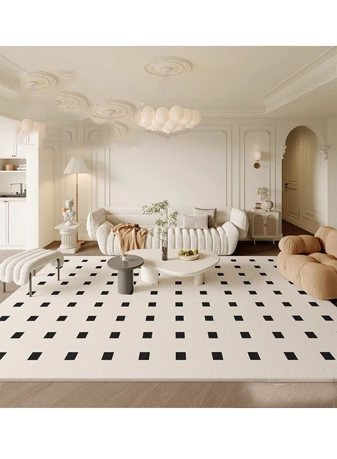 إن كي أكس سجادة أرضية قابلة للطي وقابلة للغسل في الغسالة لغرفة المعيشة وغرفة النوم والسرير والأريكة وطاولات القهوة - Image 2