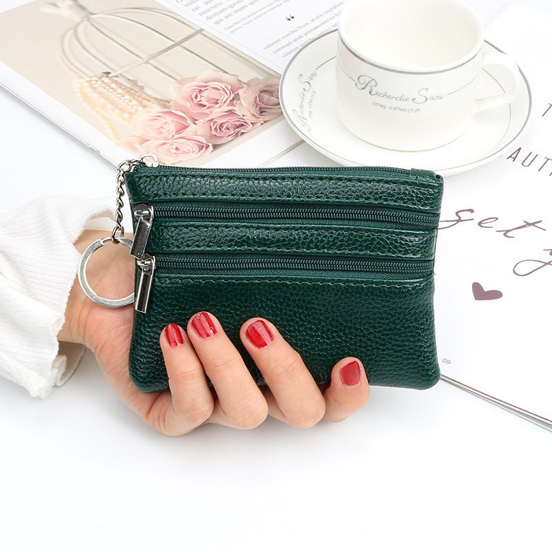 Multifunctional Solid Color PU Leather Wallet, RFID Blocking Design Portable Daily Storage Purse for Cards Cash Coin Business Use - Image 2