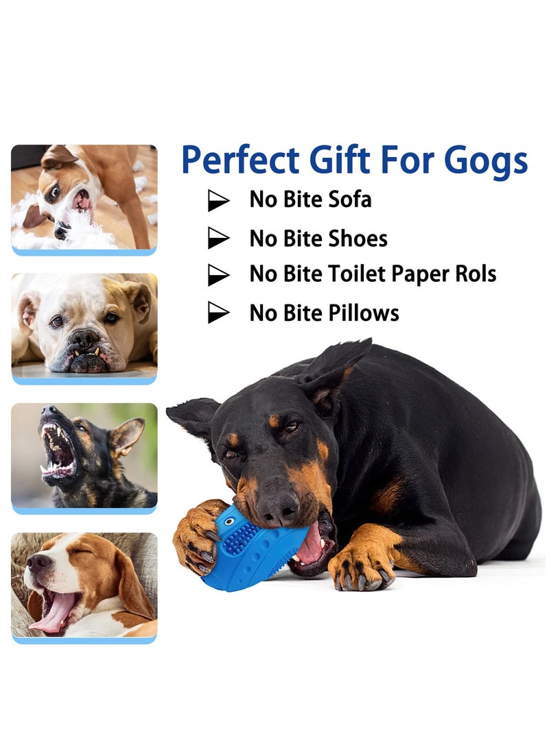 سيوسي Squeaky Dog Ball Toy for Aggressive Chewers 5.2 Inches Indestructible and Durable Pet Medium Large Breed Boredom Stimulating Rubber Outdoor - Image 3