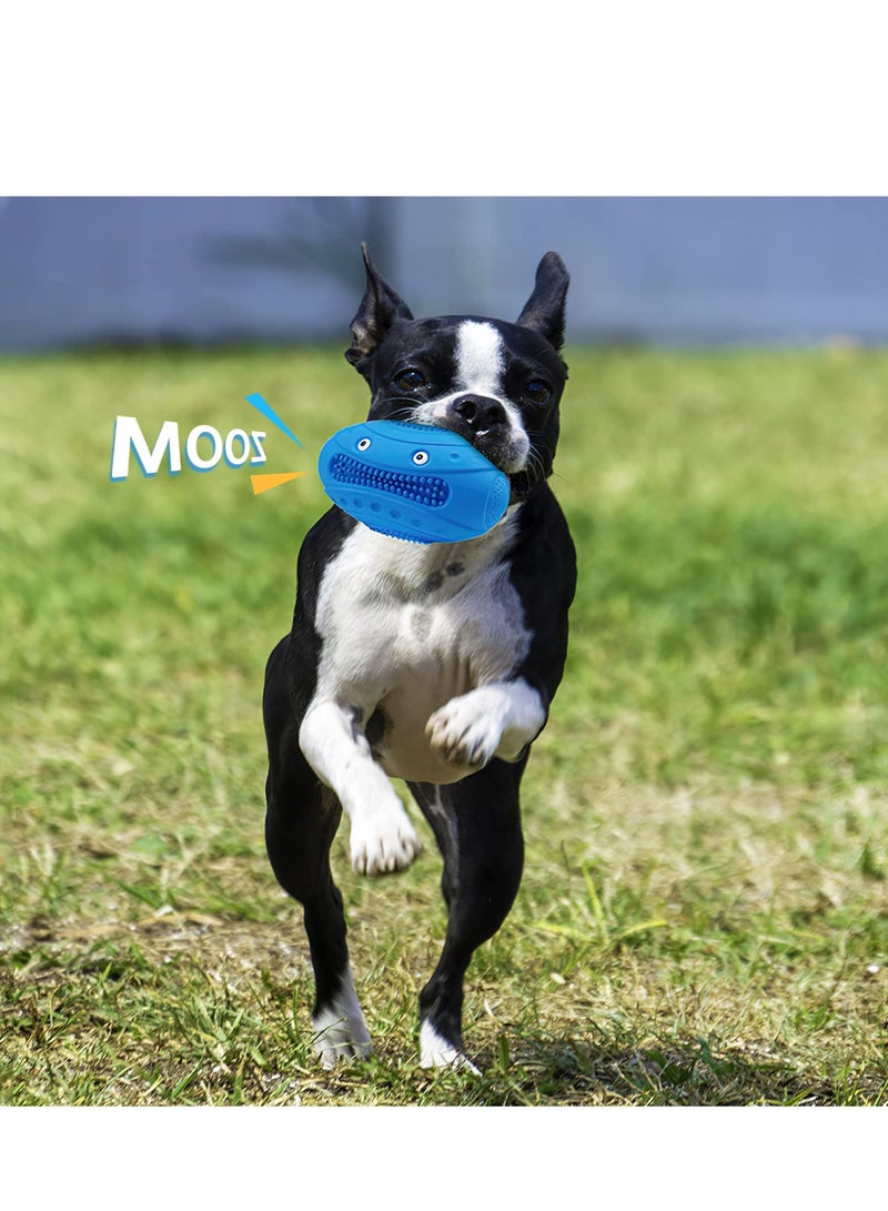 سيوسي Squeaky Dog Ball Toy for Aggressive Chewers 5.2 Inches Indestructible and Durable Pet Medium Large Breed Boredom Stimulating Rubber Outdoor - Image 5