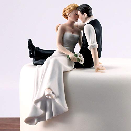 Weddingstar The Look of Love Bride and Groom Porcelain Figurine Cake Topper - Image 2