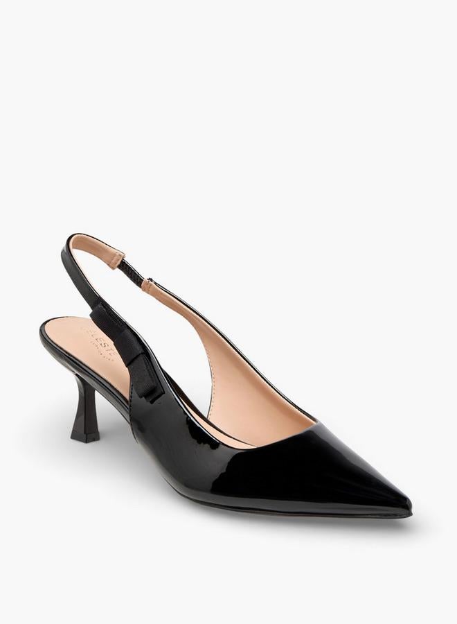Celeste Women Kitten Heel Slingback Shoes - Image 2
