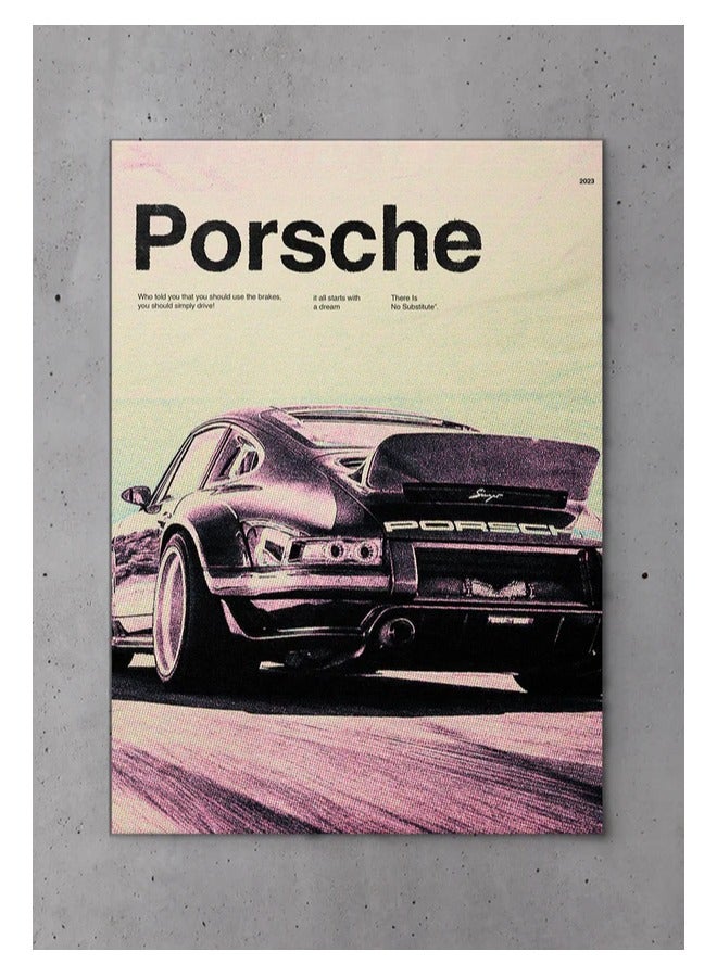 Poster Porsche (It all starts with a dream)