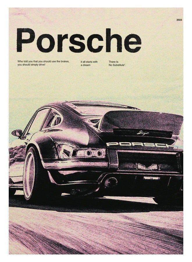 Poster Porsche (It all starts with a dream)