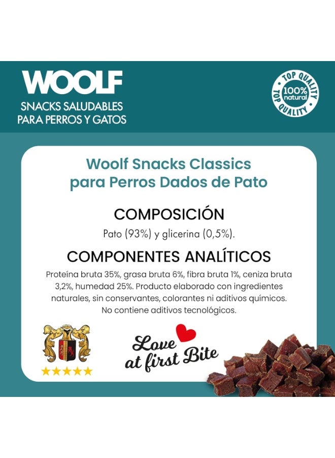 Woolf Duck Chunkies 100 Percent Natural Complimentary Snack for Dogs and Cats High Meat Content Healthy Treats 100g - Image 5
