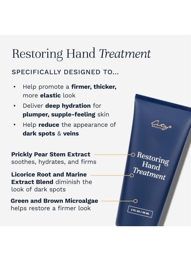 City Beauty Restoring Hand Treatment - Moisturizing Hand Cream - Dry Hand Relief - Solution For Wrinkled, Crepey Hands & Dark Spots - Wash-Resistant - Anti-Aging Cruelty-Free Skin Care - Image 3