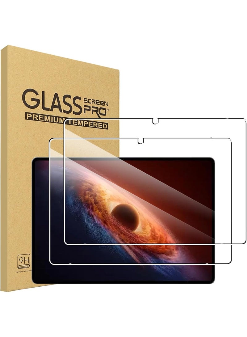 Glass Pro حماية شاشة مزدوجة لجهاز HONOR MagicPad 4/MagicPad4 بحجم 12.3 بوصة، شفافة HD، صلابة 9H، مضادة للخدش، مقاومة للكسر، بدون فقاعات، حساسية للمس، مضادة لبصمات الأصابع، زجاج مقسى - Image 1