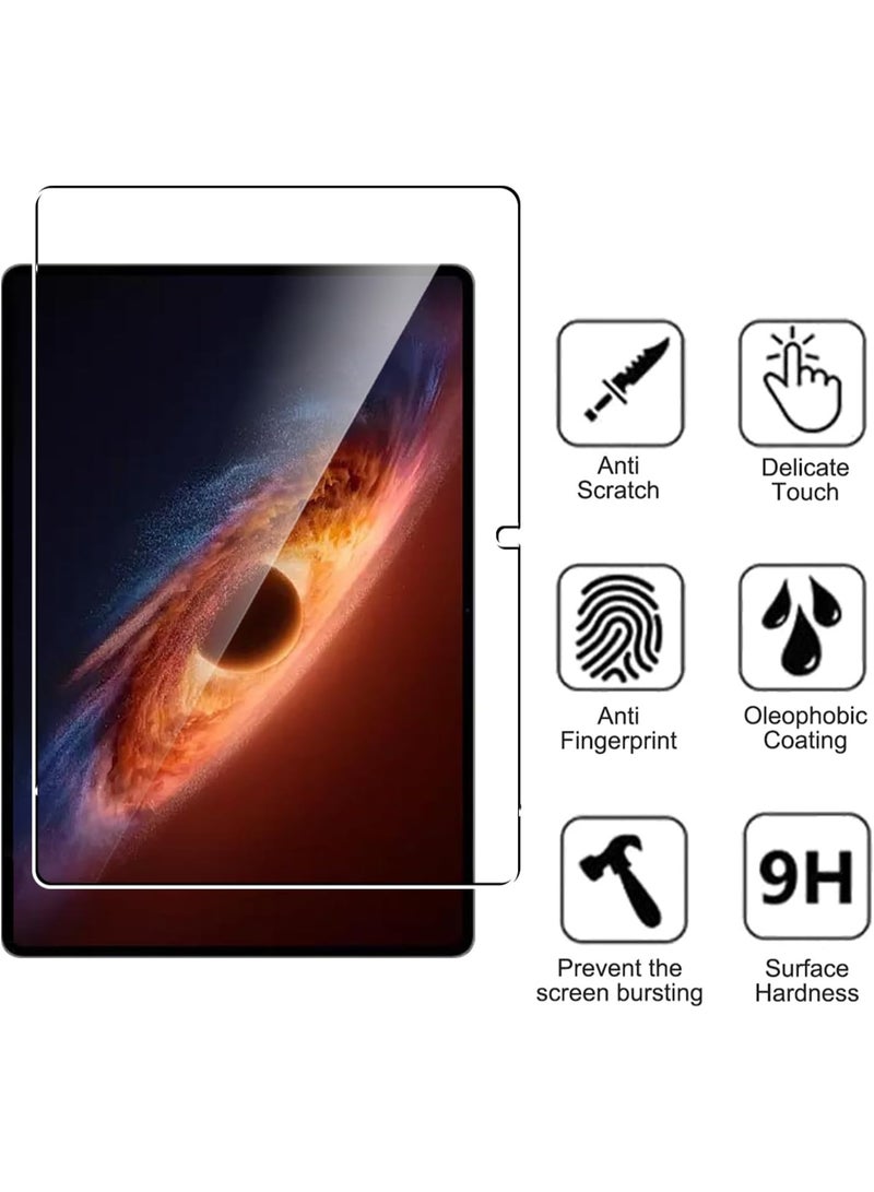 Glass Pro حماية شاشة مزدوجة لجهاز HONOR MagicPad 4/MagicPad4 بحجم 12.3 بوصة، شفافة HD، صلابة 9H، مضادة للخدش، مقاومة للكسر، بدون فقاعات، حساسية للمس، مضادة لبصمات الأصابع، زجاج مقسى - Image 5