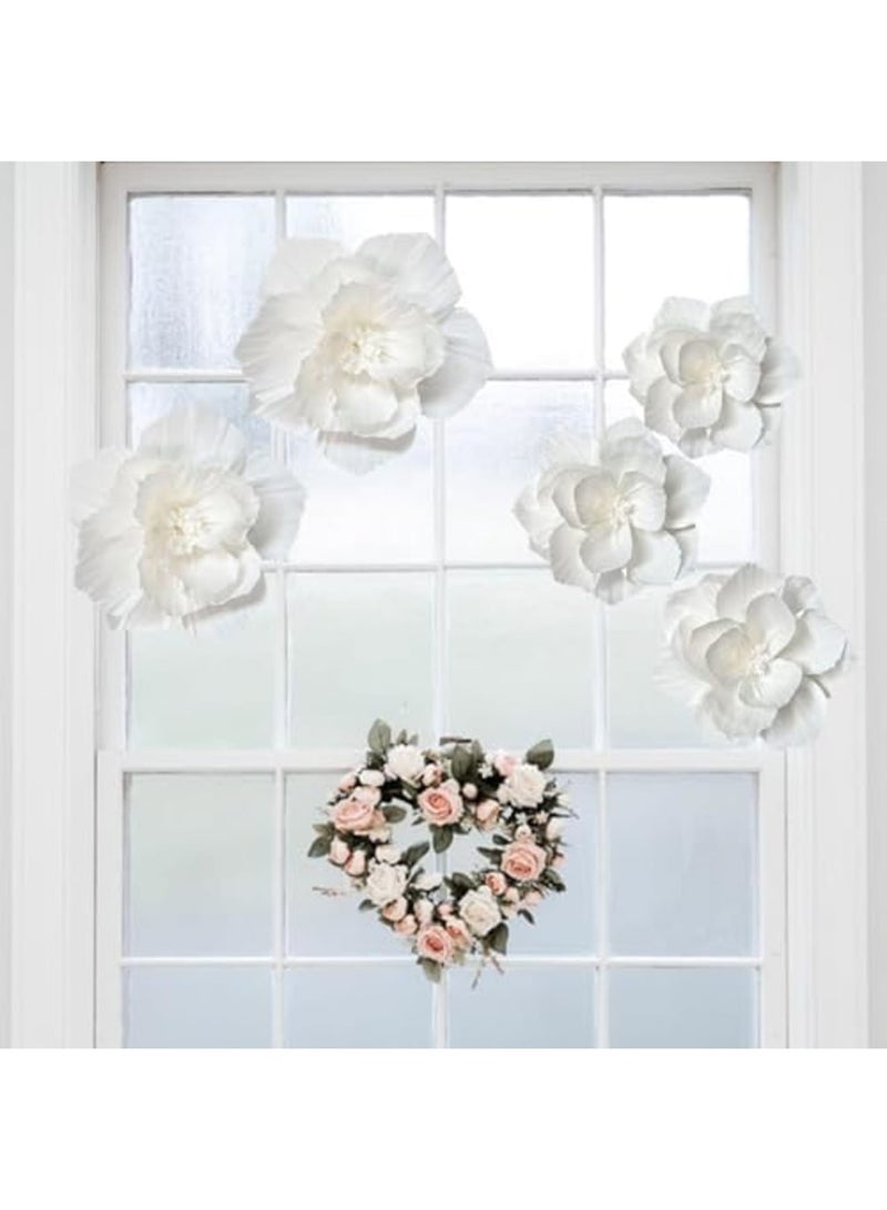 SYOSI White Paper Flowers 3D Artificial Wall Décor, Wedding, Birthday, Bridal, Baby Shower, Nursery Room Backdrop, Table Centerpieces, Party Decorations and Supplies - Image 3