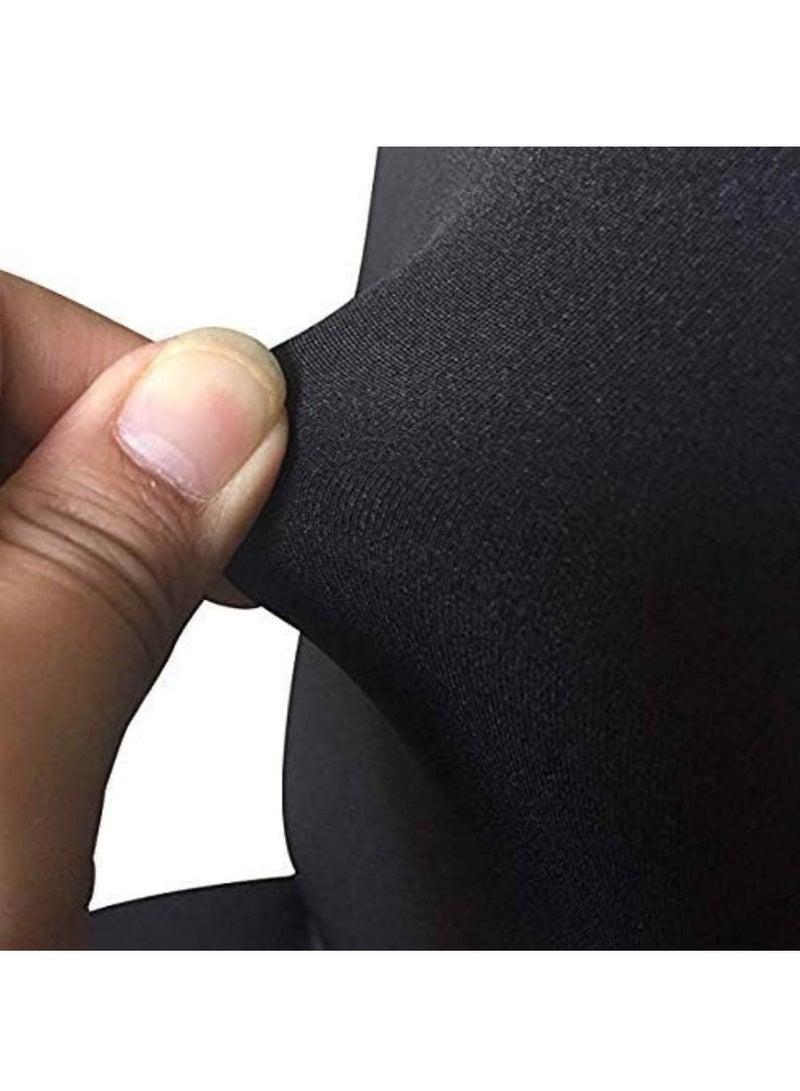 DUNISO أغطية كراسي طعام 6 قطع، واقيات مقاعد قابلة للإزالة، قابلة للغسل، مقاومة للاهتراء ومتينة، يمكن استخدامها في جميع الفصول، للمطبخ، الفندق، المطعم، أسود - Image 5